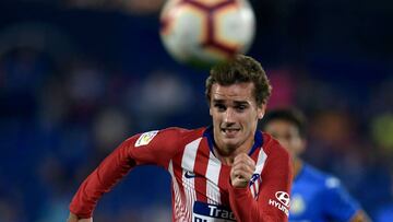 Griezmann, en una acción del Getafe-Atlético.