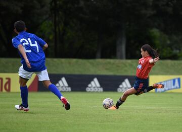 Amistoso Selección Colombia Femenina Sub 20 ante Millonarios Sub 16 masculino.