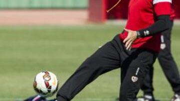 Jémez, durante un entrenamiento.