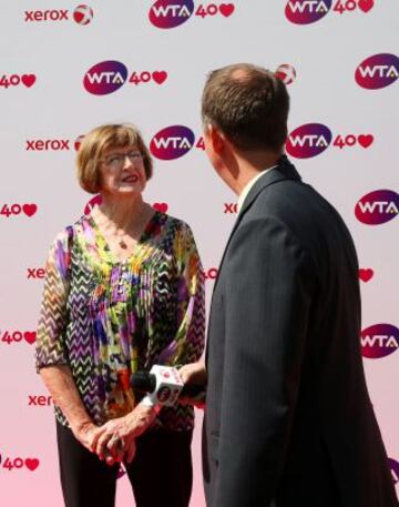 La Asociación de Mujeres Tenistas conmemora este año cuatro décadas de trabajo y buenos resultados en el mundo profesional del tenis femenino. Margaret Court.