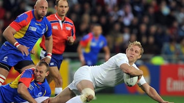 Lewis Moody, en un partido ante Rumanía.