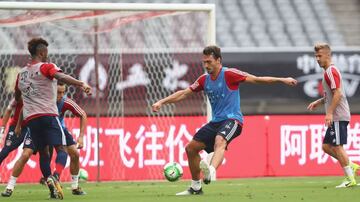 James y Bayern se preparan en China para enfrentar a Arsenal