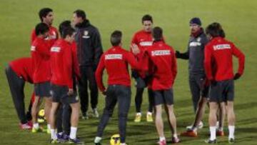 Courtois, Cebolla y Mario, ausencias en el entrenamiento