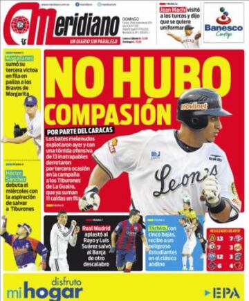 Portadas de la prensa deportiva