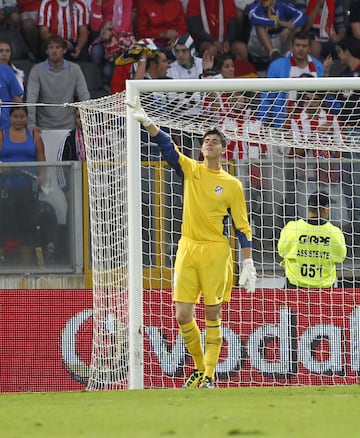 Su debut con el Atlético fue el 25 de agosto de 2011 en un encuentro de clasificación a la Europa League frente al Vitória SC.