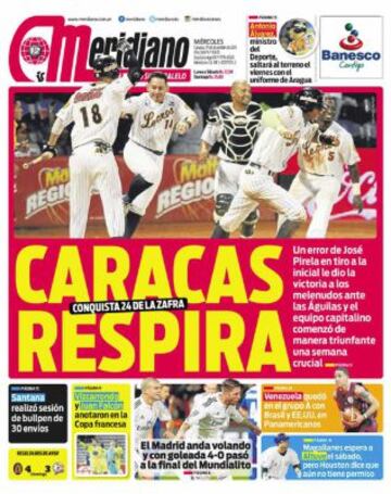 Portadas de la prensa deportiva