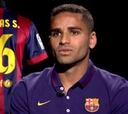 Douglas: "Mejoro cada día en defensa con Luis Enrique"