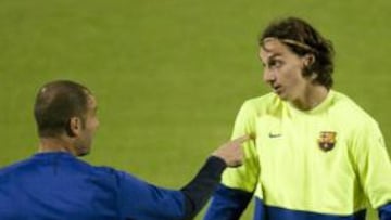 Guardiola: "Yo sí estuve a gusto con Ibra"