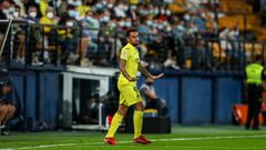 Paco Alcacer of Villarreal gestures during the Santander League match between Villareal CF and Elche CF at the Ceramica Stadium on September 22, 2021, in Valencia, Spain.
 AFP7 
 22/09/2021 ONLY FOR USE IN SPAIN