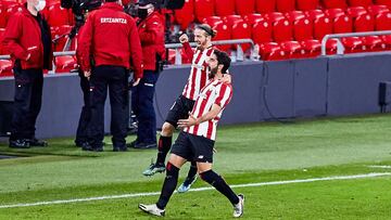 Ra&uacute;l Garc&iacute;a y Muniain ante el Getafe.
 