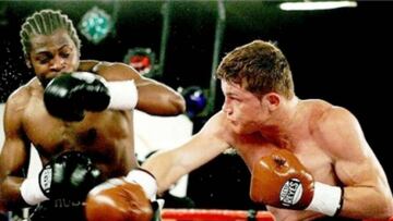 El boxeador mexicano tuvo su debut en territorio estadounidense el 24 de octubre de 2008 en Cabazon, California. ´Canelo' se alzó con la victoria.