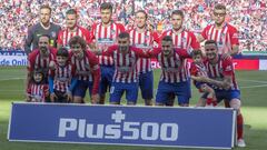 Once del Atl&eacute;tico contra el Celta. 