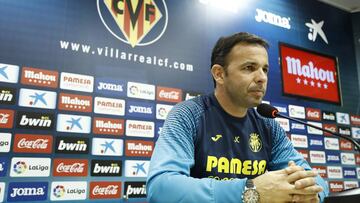 Rueda de prensa de Calleja, entrenamiento del Villarreal.
