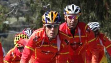 Freire y G¨¢rate, en cabeza del grupo.