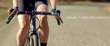 Frenos ergonómicos GRX de Shimano para gravel.