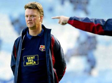 Louis Van Gaal durante su segunda etapa en el Barcelona.