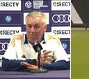 La genial reacción de Ancelotti a la ‘patada de bienvenida’ de Rüdiger a Endrick: levantó hasta la ceja...