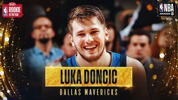 Luka Doncic se hizo con el premio a Rookie del Año.