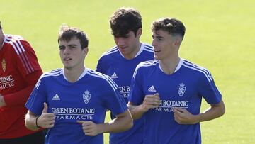 Francho, Iván Azón y Francés.