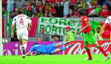 La selección volvió a decepcionar y volvió a casa al término de la primera fase. En su partido ante la anfitriona España fue muy inferior. Nuno Gomes batió a Casillas haciendo 1-0.