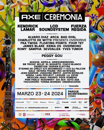 Ceremonia 2024: cartel oficial, artistas y dónde comprar los boletos