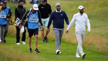 Jon Rahm junto a Dustin Johnson.