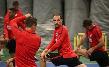 Los colchoneros entrenaron en la Universidad Iberoamericana previo al duelo que sostendrán ante los Diablos en el Estadio Nemesio Diez este martes.