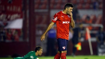 Gigliotti después de fallar el penalti