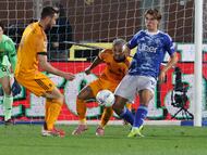 Como’s Nico Paz during the Serie A soccer match between Como and Roma at the Giuseppe Sinigaglia stadium in Como, north Italy - March 15 2026 Sport - Soccer. (Photo by Antonio Saia/LaPresse)