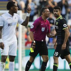 Un doblete de Costa le da un punto al Chelsea ante el Swansea