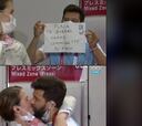Acababa de ser eliminada y su entrenador y novio le hace esto: momentazo en Tokio