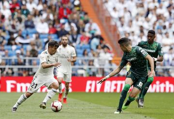 Zidane ha vuelto a confiar en Brahim para el partido frente al Betis, le ha alineado de inicio en cuatro de diez partidos.