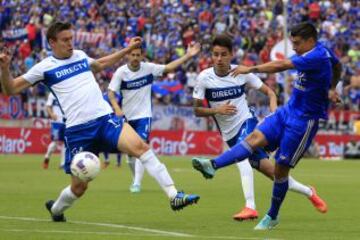 D&eacute;cimotercera fecha. Domingo 5 de abril. San Carlos de Apoquindo nuevamente ser&aacute; sede de un cl&aacute;sico universitario. La UC de Mario Salas recibir&aacute; a una Universidad de Chile en plena Copa Libertadores.