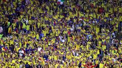 Aficionados en el Qatar-Ecuador, partido inaugural del Mundial 2022, disputado en Al Bayt.