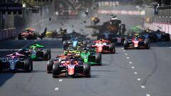 Las impactantes imágenes del accidente en la salida de la Fórmula 2