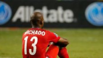 Machado se lamenta tras la eliminaci&oacute;n de Panam&aacute; en la Copa Oro.