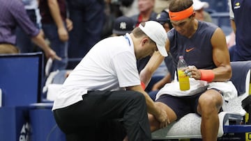 Resumen y resultado del Nadal - Del Potro (7-6 y 6-2): la rodilla frena a Nadal; Del Potro pasa