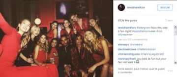 La intensa vida de Hamilton vista en sus redes sociales