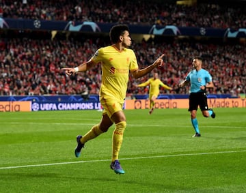 Gol de Luis Díaz con Liverpool en Champions League