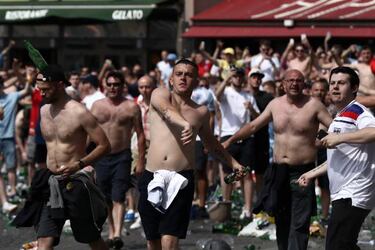German and Ukranian fans fight in Lille leaving two injured