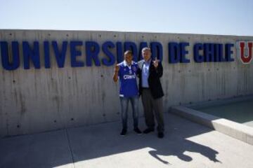 Benegas y Heller en el Centro Deportivo Azul.