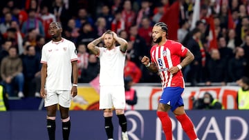25/01/24 PARTIDO UNICO CUARTOS COPA DEL REY
ATLETICO DE MADRID - SEVILLA
PRIMER GOL MEMPHIS DEPAY 1-0
TRISTEZA SERGIO RAMOS