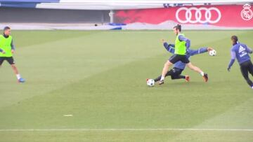 Penúltimo entrenamiento antes del duelo frente al Nápoles