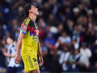 Igor Lichnovsky of America during the quarter-final first match between Monterrey and America as part of the Liga BBVA MX, Torneo Apertura 2025 at BBVA Bancomer Stadium, on November 26, 2025 in Monterrey, Nuevo Leon, Mexico.