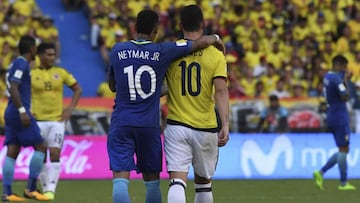 James Rodr&iacute;guez y Neymar vuelven a enfrentarse tras casi cuatro a&ntilde;os.