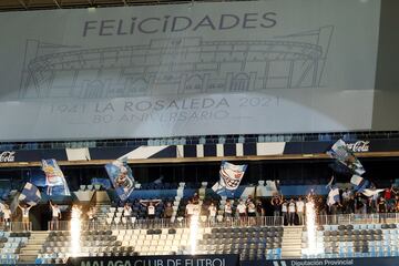 El Málaga celebró el 80 aniversario del estadio de La Rosaleda.