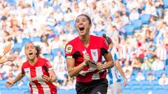 Nekane celebra un gol.