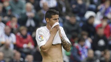 ¿Su último partido? James tuvo 45 minutos en el final de la Liga