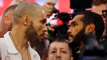 Boxing - Chris Eubank Jr and Conor Benn - Weigh-In - Business Design Center, London, Britain - April 25, 2025 Chris Eubank Jr and Conor Benn during the Weigh-In Action Images via Reuters/Andrew Couldridge