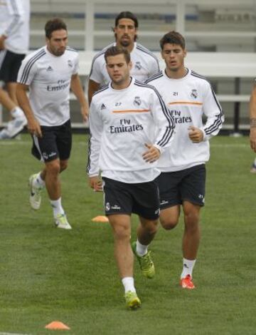 El Real Madrid en Saint Louis. Nacho y Morata.